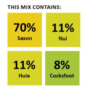Wesco seed mixture containing different grass seed types such as clover seed and other grass types